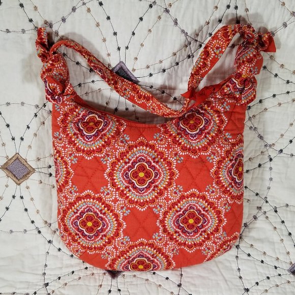 EUC Vera Bradley Paprika Hobo Hand Bag - Picture 5 of 8